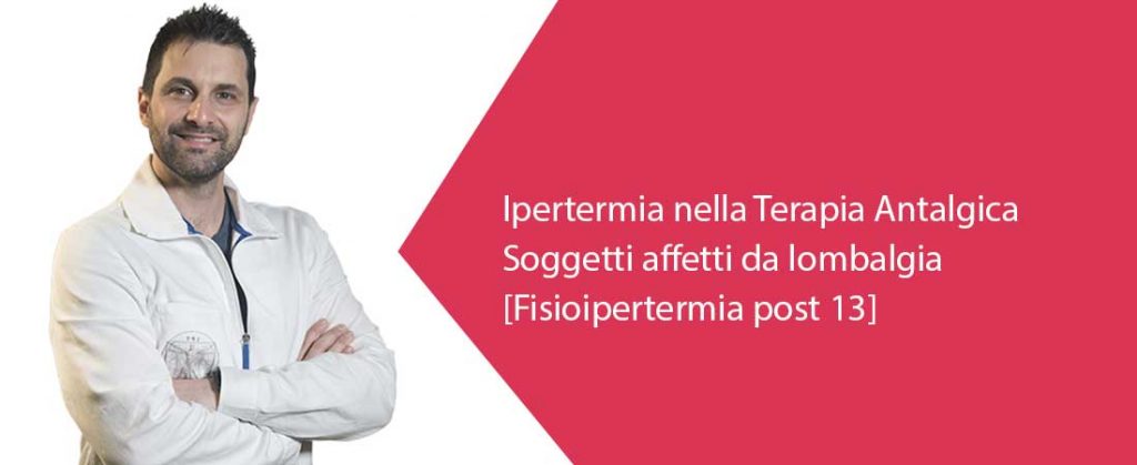 Ipertermia e terapia antalgica in soggetti affetti da lombalgia